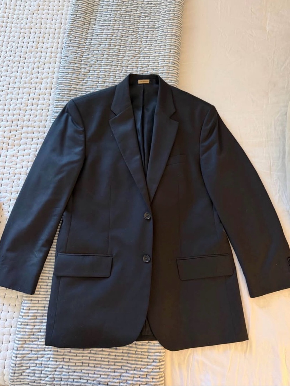 Banana Republic Men's Black Two-Button Blazer